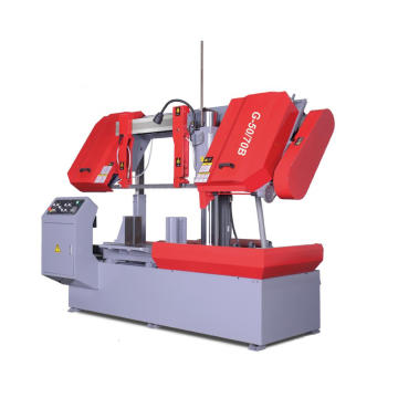 Metal cutting band saw for cutting steel